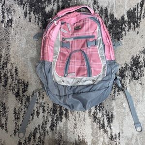 Pink and Gray Back Pack